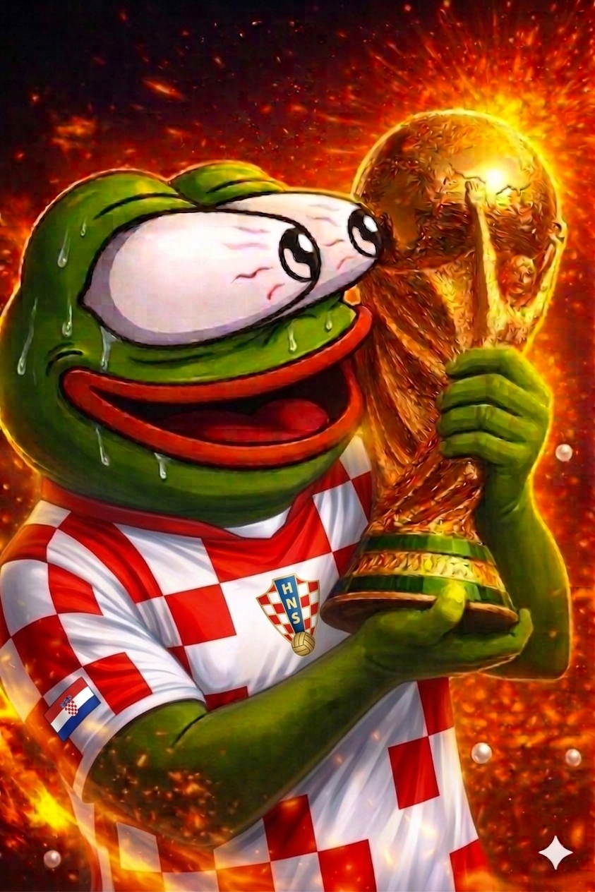 Pepe Croatia sticker