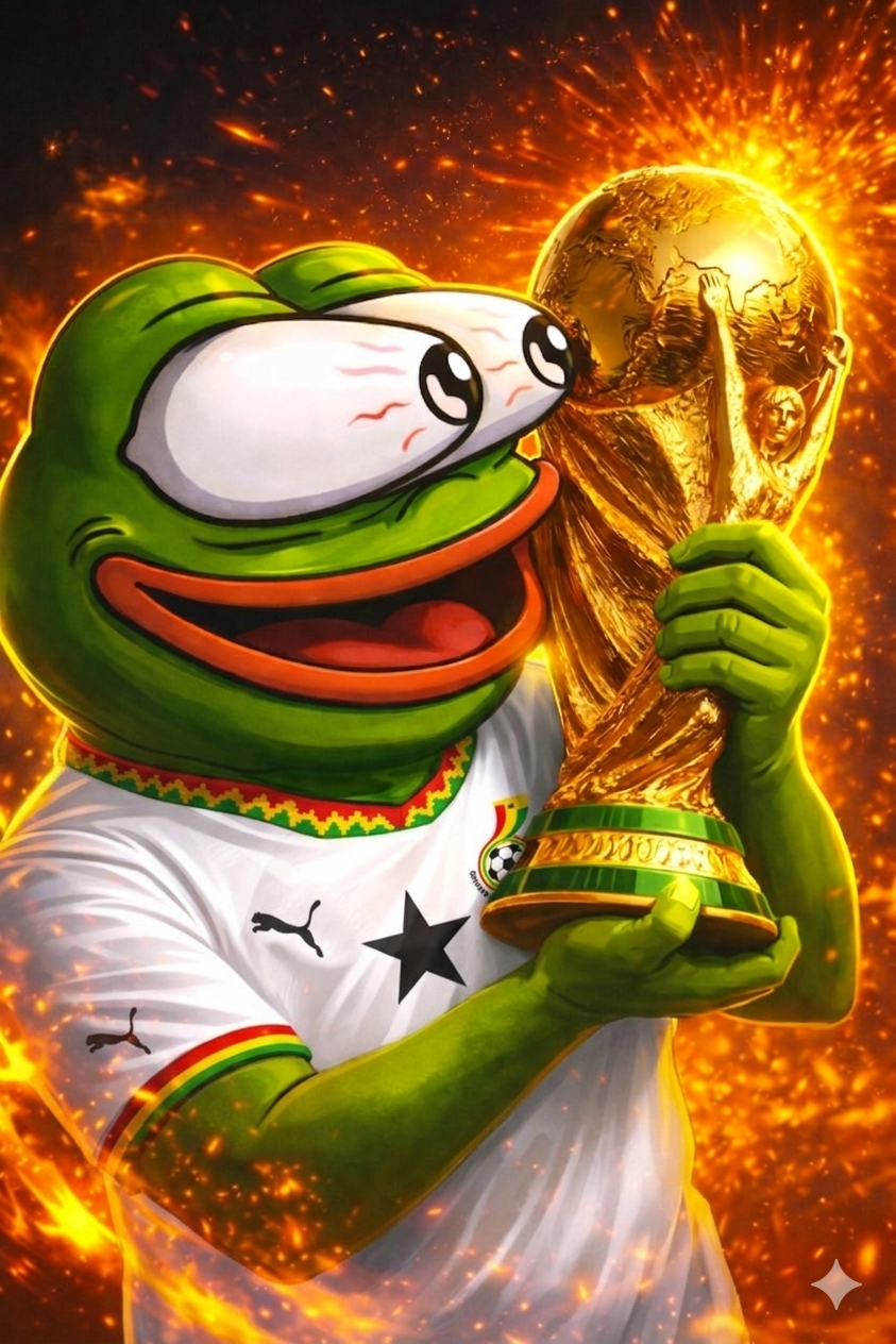 Pepe Ghana sticker
