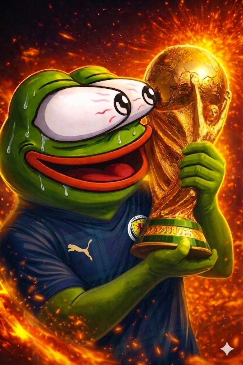 Pepe Scotland sticker